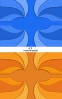 Unusual modern material design. vector