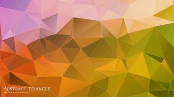 Abstract Triangle Geometrical Multicolored Background vector