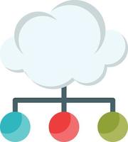 cloud Vector illustration on a  background. Premium quality symbols.  Vector Line Flat icon for concept or graphic design.