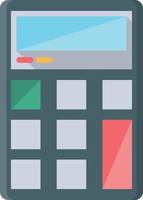 calculator Vector illustration on a background. Premium quality symbols.  Vector Line Flat icon for concept or graphic design.