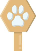 paw Vector illustration on a background. Premium quality symbols.  Vector Line Flat icon for concept or graphic design.