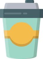 Ilustración de vector de café sobre un fondo. símbolos de primera calidad. icono plano de línea vectorial para concepto o diseño gráfico.