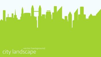 City landscape vector background