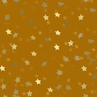 Golden stars pattern seamless vector