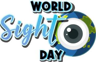 World sight day concept background vector