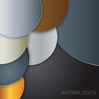 Modern material design background vector