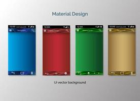 set of ui material design background vector