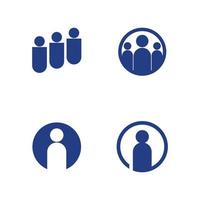 comunidad de personas, red de grupos de atención y plantilla de diseño de icono social vector