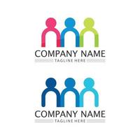 people Community,care group network and social icon design template vector