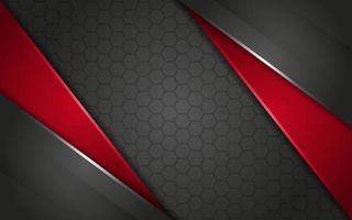 Modern Grey background overlap red with light lines effect vector