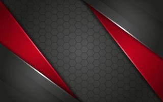 Modern Grey background overlap red with light lines effect vector