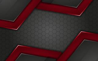 Modern Grey background overlap red with light lines effect vector