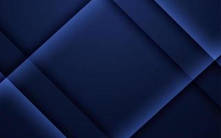 Geometric dark blue texture background with glowing edges and shadows vector