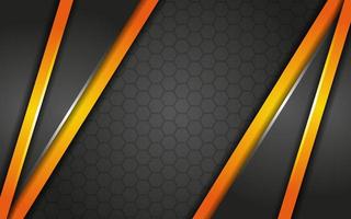 Modern Grey background overlap yellow with light lines effect vector