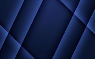 Geometric dark blue texture background with glowing edges and shadows vector