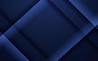 Geometric dark blue texture background with glowing edges and shadows vector