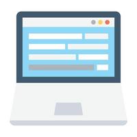 conceptos de formularios web vector