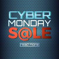 Cyber Monday Sale background with space for your text vector