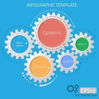 Vector gear relationship for business concepts.