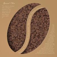 Coffee background template vector