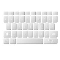 teclado vectorial moderno de smartphone, botones numéricos vector