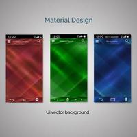 set of ui material design background vector