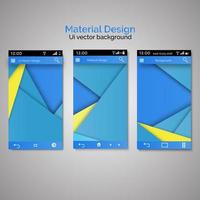 set of ui material design background vector