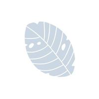 Spring scandinavian Leaf Vector Icon. Doodle Concept Minimal Style Illustration for kids book design or web. Element of tree logo