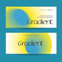 Horizontal web banner template retro gradients colorful abstract blurry vector