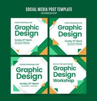 instagram post pack taller web banner plantilla retro colorido abstracto espacio área vector