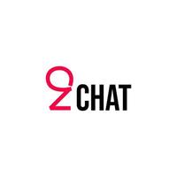 Z Chat Negative simple logo design vector