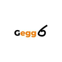 G Egg simple logo design vector