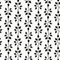 Leaves seamless floral pattern, hand drawn elements for design textile, wallpaper and craft vector