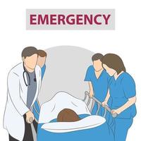 emergency. Vector illustration