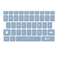 vector modern keyboard of smartphone, numerals buttons