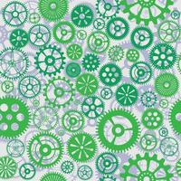 Machine Gear Wheel Cogwheel Seamless Pattern Background. vector