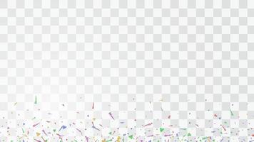 Abstract colorful flying confetti background. Isolated on the white background. vector