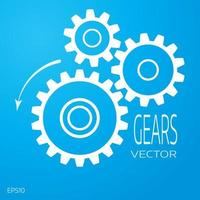 Gear icon with place for your text vector