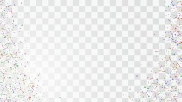 Abstract colorful flying confetti background. Isolated on the white background. vector