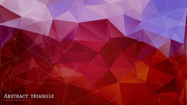 Abstract  Triangle Geometrical red Background