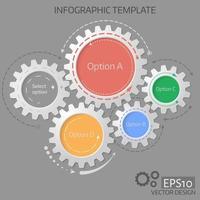 relación de engranaje vectorial para conceptos de negocio. vector