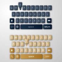 Smartphone keyboard template vector