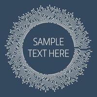 Vector circuit circle background