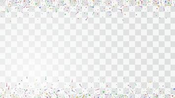 Abstract colorful flying confetti background. Isolated on the white background. vector