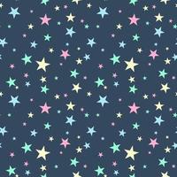 Cute seamless pattern with stars vector