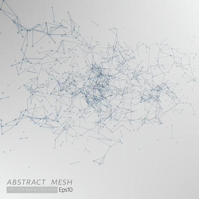 3D grey Abstract Mesh Backgroud