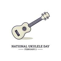 gráfico vectorial del día nacional del ukelele vector