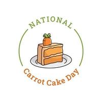 vector graphic of Carrot Cake Day