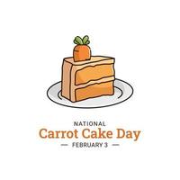 vector graphic of Carrot Cake Day
