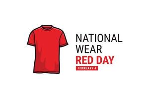 vector graphic of Wear Red Day